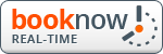 Logo for BookNow Real-Time booking service with a clock graphic.